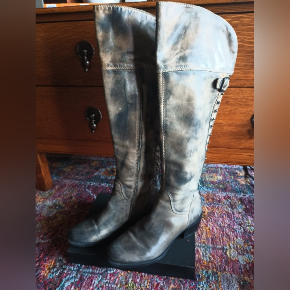 Vince Camuto leather over the knee boots.